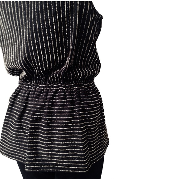 Michael Kors Size Medium Gold Combo Blouse NWT - Picture 3 of 7